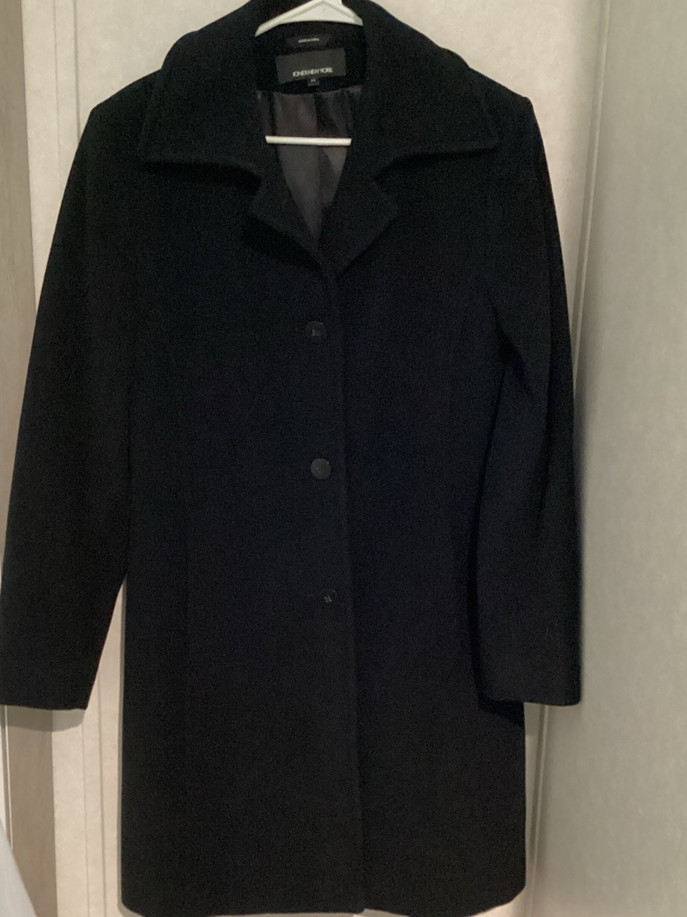 Jones New York wool blend coat